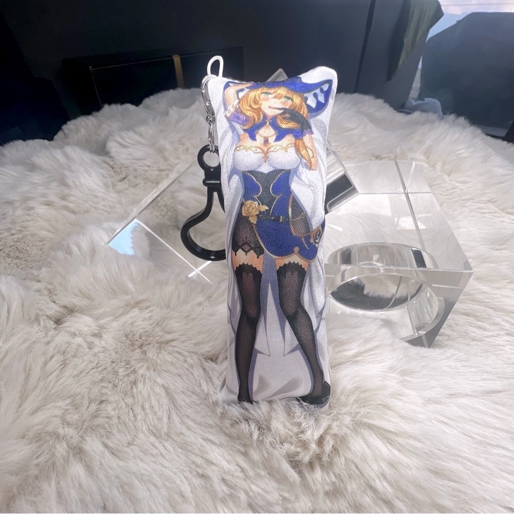 Handmade Anime Lisa Genshin Impact Anxiety Relief Plush Keychain
